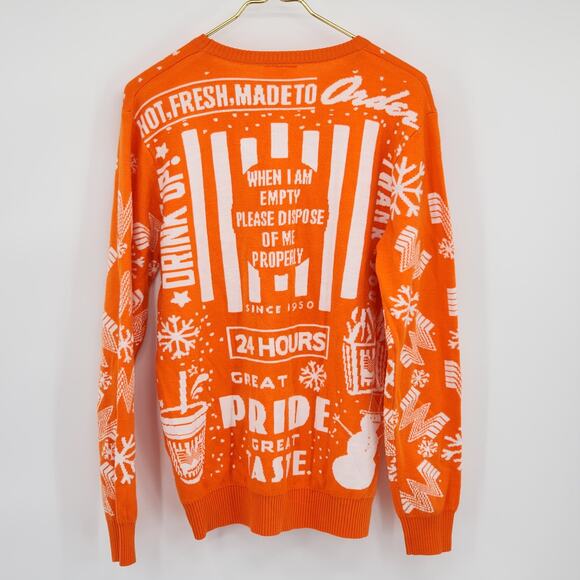 Whataburger Christmas Sweater 2019 Edition Men's Size S - Picture 2 of 5